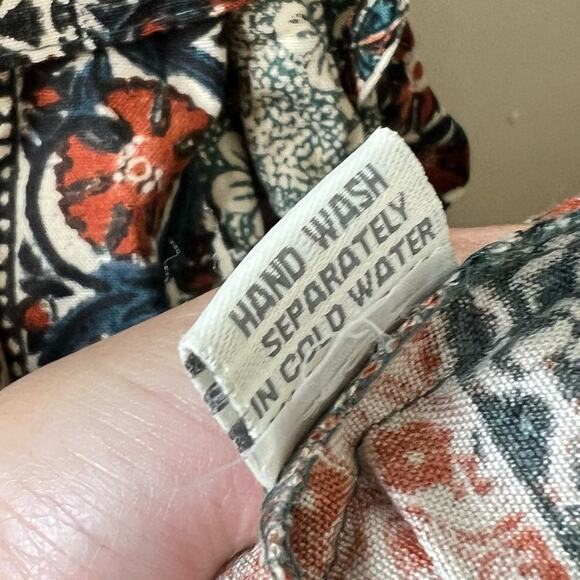 Signals Belted Kimono S/M Mixed Print Open Dolman Hippie India Bohemian Floral - Picture 6 of 8